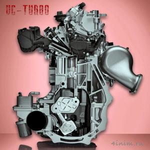 двигатель Infiniti-QX50 с переменной степенью сжатия VC-Turbo в разрезе