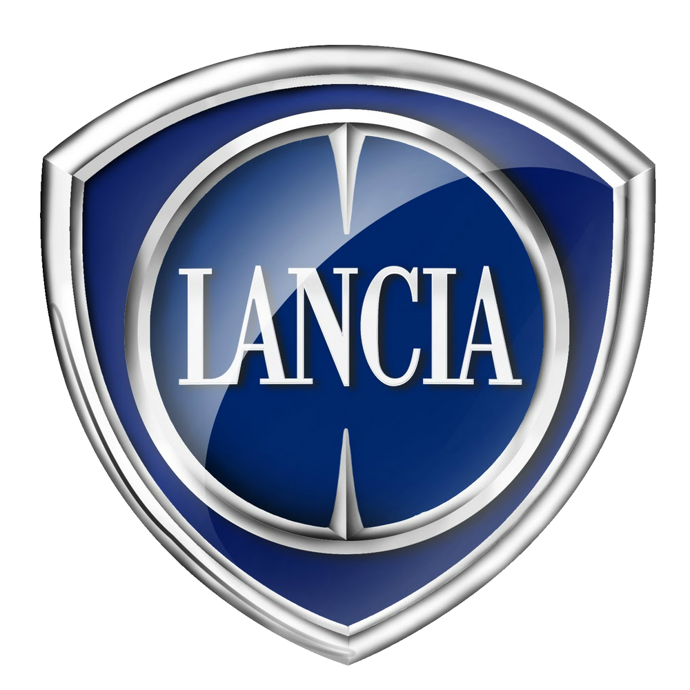 Логотип автомобильной марки Lancia синий